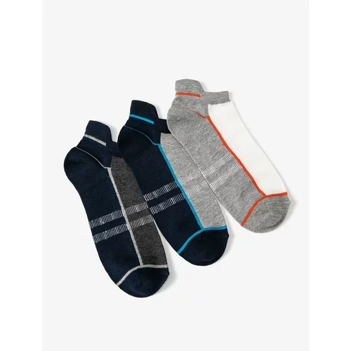 Koton 3-Piece Booties Socks Set Geometric Patterned