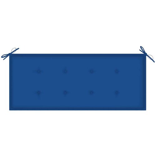  Jastuk za vrtnu klupu plavi 120 x 50 x 3 cm od tkanine Oxford Slike