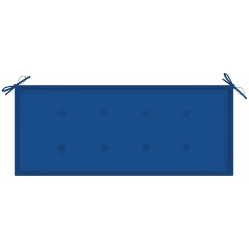 Jastuk za vrtnu klupu plavi 120 x 50 x 3 cm od tkanine Oxford