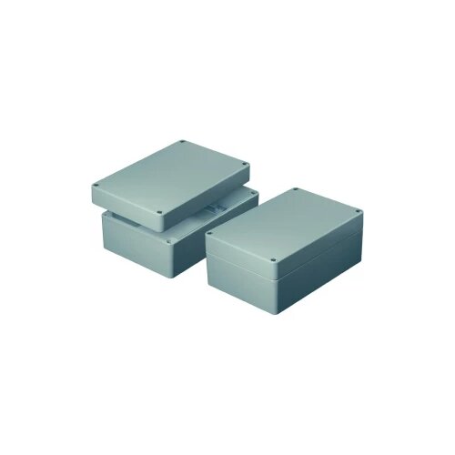 Axxatronic AS082-Univerzalno kući&amp;scaron;te, aluminij, sivo (RAL 7032), 120x80x60mm Slike