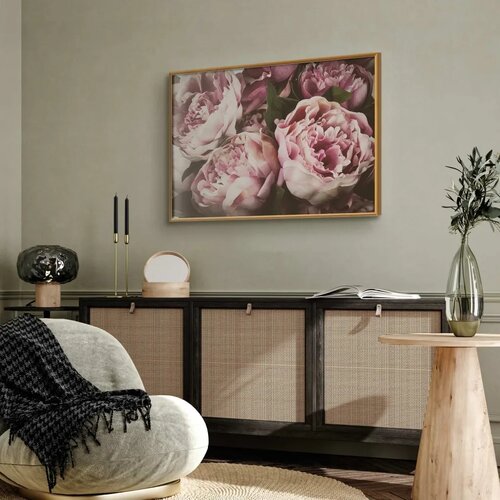  Plakat Pink Peonies 42x29.7 Zlatni okvir Cene