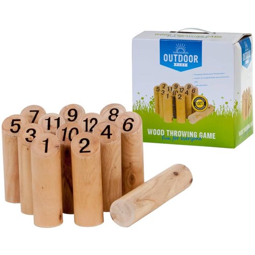 Outdoor Play Kubb s &amp;Scaron;tevilkami Lesena Igra na Prostem, (20988027) Slike