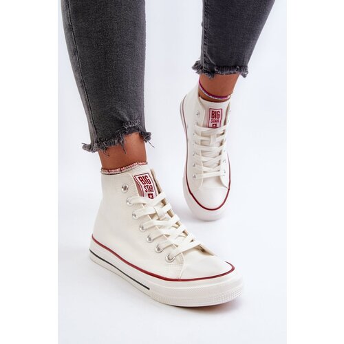 Big Star Women's High Sneakers Big Star White Cene
