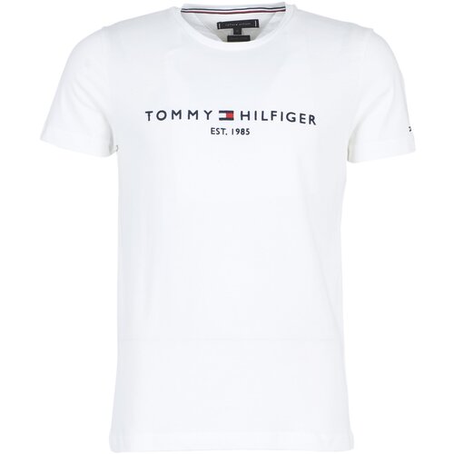 Tommy Hilfiger TOMMY FLAG HILFIGER TEE Bijela Slike