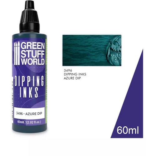 Green Stuff World Dipping ink 60 ml - AZURE DIP Slike