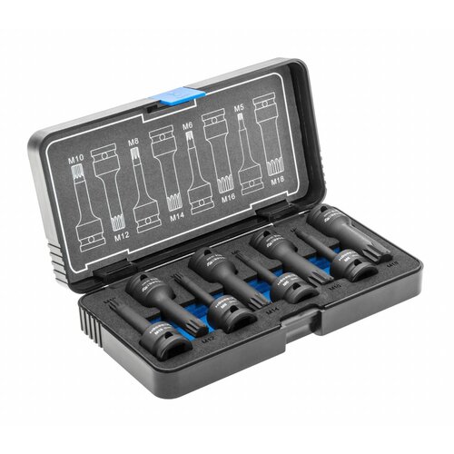 Hogert set udarnih nasadnih ključeva 1/2&amp;amp;quot; spline HT6R006 Slike