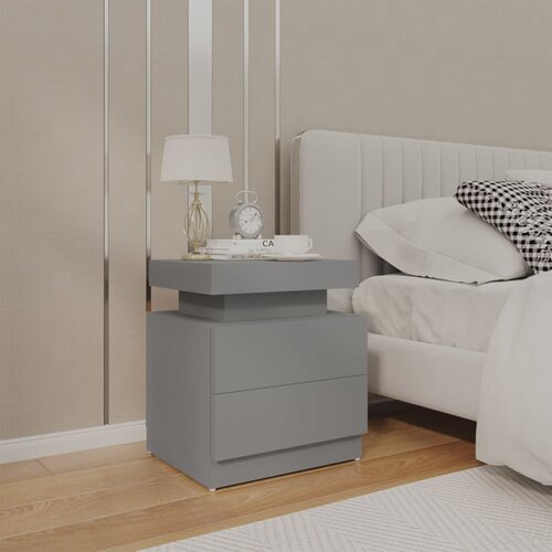 Maison Chic Noćni ormarić sivi 45 x 35 x 52 cm od konstruiranog drva Cijene