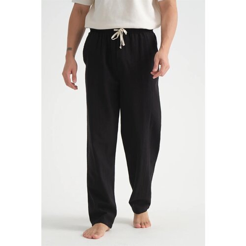 Dewberry 38304 Baggy Mens Pants-BLACK Slike