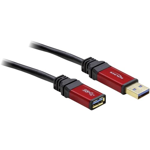 Delock USB 3.0 podalj&scaron;ek [1x USB 3.2 gen. 1 vtič A (USB 3.0) - 1x USB 3.2 gen. 1 vtičnica A (USB 3.0)] 3 m rdeča, črna pozlačeni konektorji, UL-certif, (20421516) Cene