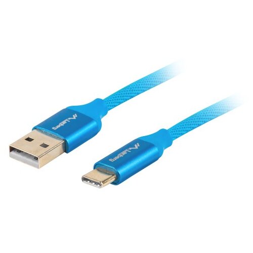 Lanberg Kabel USB 2.0 Macho/USB C Macho Quick Charge 3.0 1M Azul, (21091138) Cene
