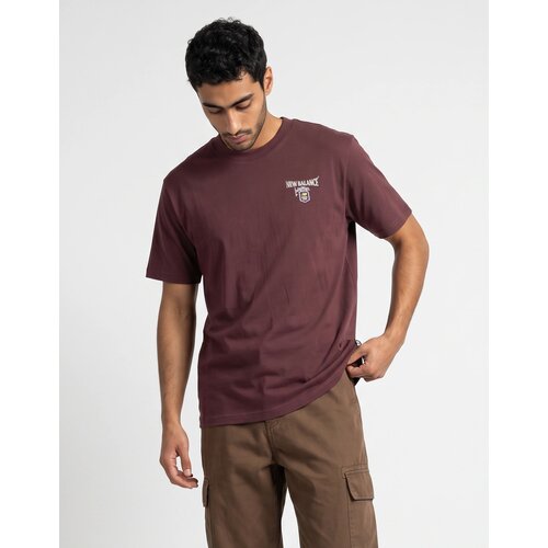 New Balance Majice s kratkimi rokavi GRAB A BITE LONDON T-SHIRT Bordo Slike