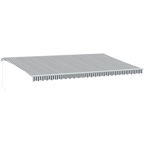 VidaXL Ročno zložljiva tenda antracit in bela 600x350 cm, (21260770) Slike