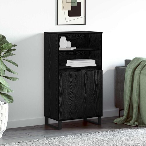  Highboard Crna 60 x 36 x 110 cm Konstruirano drvo Cene
