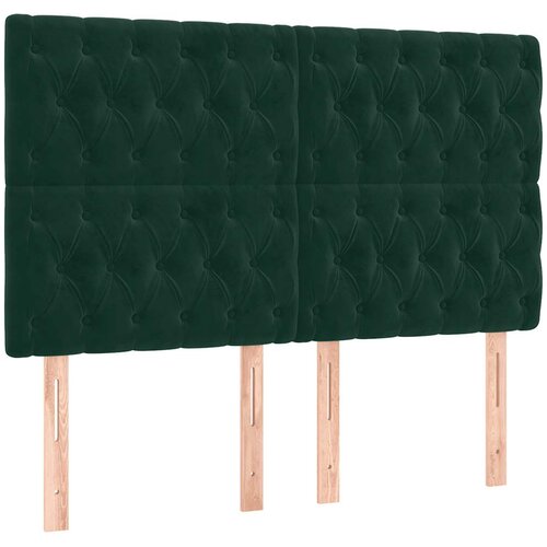  Krevet box spring s madracem LED tamnozeleni 140x200 cm bar&amp;scaron;un Slike