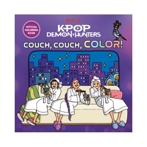 Penguin Random House Elsa Chang - KPop Demon Hunters: Couch, Couch, Colour!: Official Colouring Book Cene