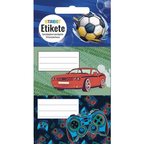 STREET Etikete za zvezke Kids boys 10/1 Slike