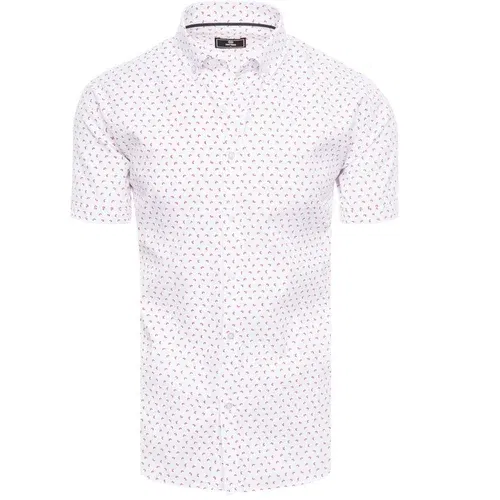 DStreet Men's Short Sleeve Shirt White