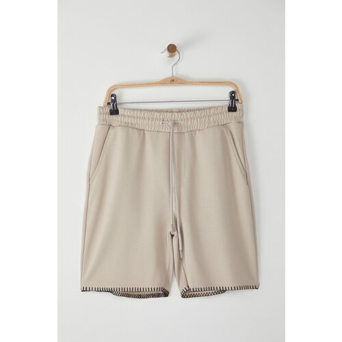 Trendyol stone Limited Edition Regular/Normal Cut Stitch Detail Shorts & Bermudas Slike