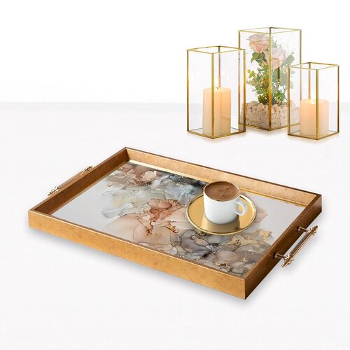 Aberto Design Poslužavnik TPEA9875 50 x 29 x 3.5 cm, Šareni Cene
