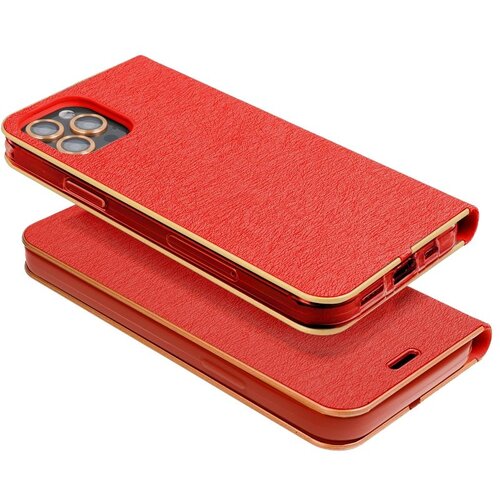Oem LUNA Book Gold preklopna futrola za Samsung Galaxy A57 5G crvena Slike