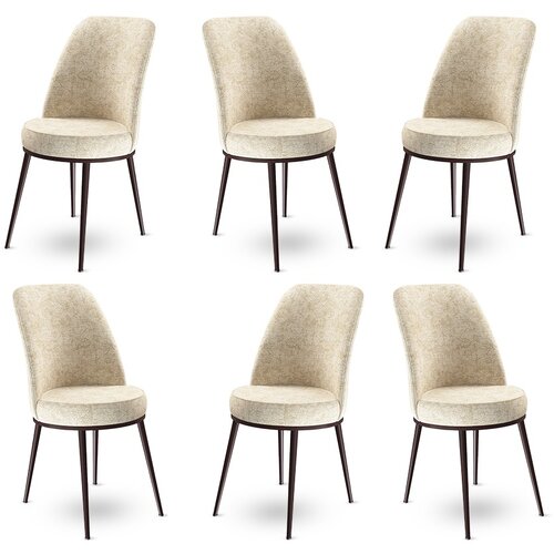 Hanah home Set od 6 trpezarijskih stolica Dexa krem-smeđa Cijene