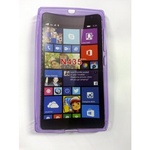  S silikonski ovitek Nokia LUMIA 435 vijola Cene