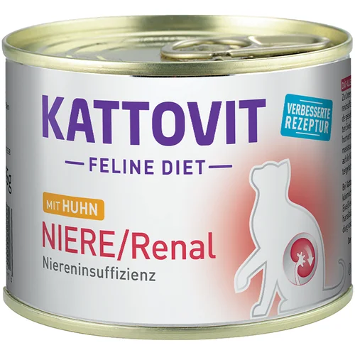 Kattovit Ekonomično pakiranje Niere/Renal 24 x 175 g - piletina 24 x 185 g