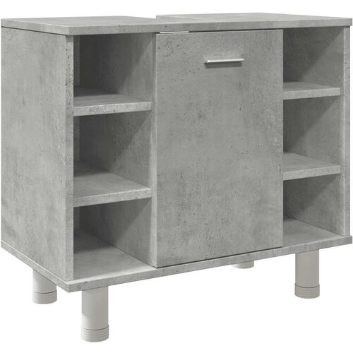 Maison Chic Kopalniška omarica - Kopalniški kabinet betonsko siva 60x32x53,5 cm iverna plošča, (21794719) Cene