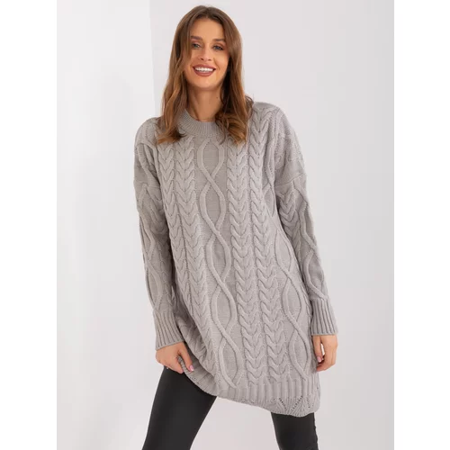 Fashion Hunters Grey cable knit dress from RUE PARIS