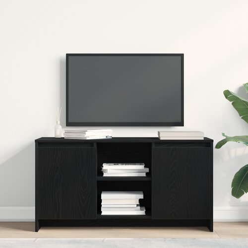 TV ormar Crni hrast 102 x 37,5 x 52,5 cm Konstruirano drvo Cene