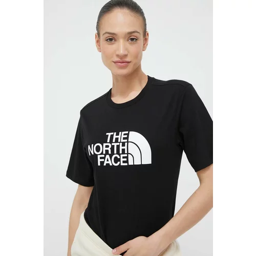 The North Face Bombažna kratka majica črna barva