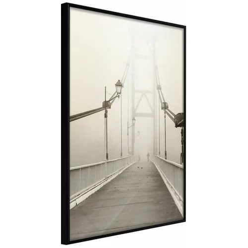  Poster - Bridge Disappearing into Fog 40x60