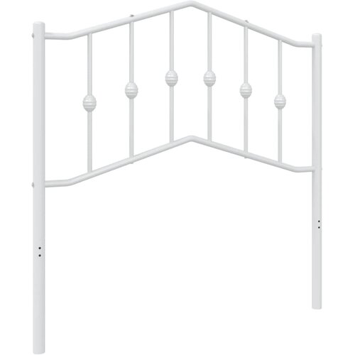 Metalno zamjensko uzglavlje bijelo 90 cm Slike