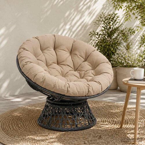  Papasan jastučić VIANEN 100% poliester Pijesak &amp;Oslash; 130 x 12 cm Slike