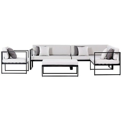 SENSUM Set lounge namještaja (5 -dij., Čelik, Crne boje) Cijene