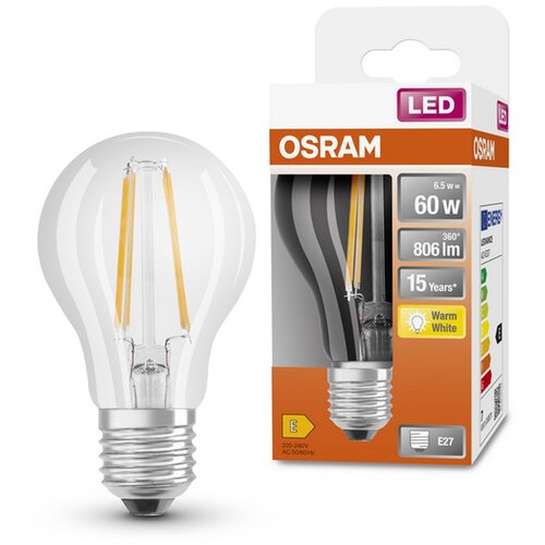 Osram led žarulja E27 7 w 2700K fil Slike