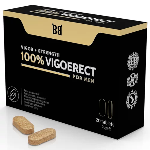 BlackBull By Spartan Tablete za moške - 100% Vigoerect Vigor + Strength, 20 kos