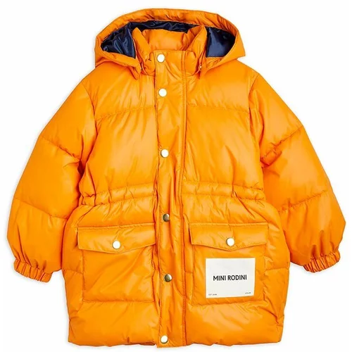 Mini Rodini Otroška jakna oranžna barva