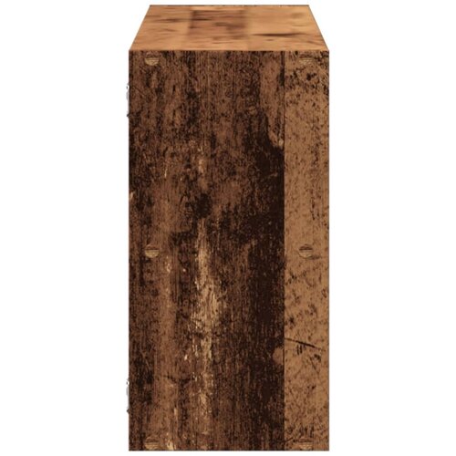  Zidna polica boja staro drvo 100x25x50 cm konstruirano drvo Slike