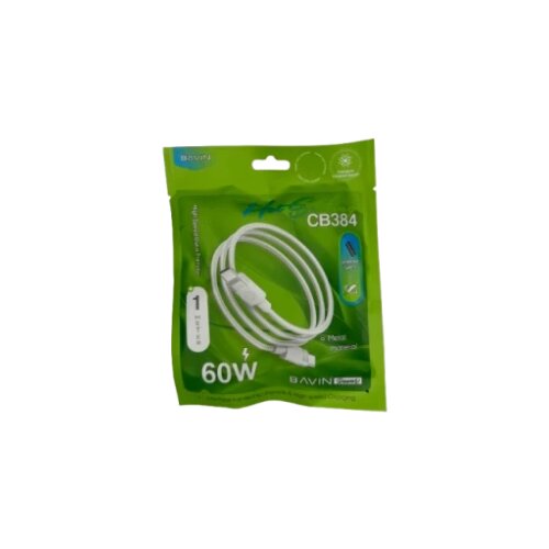 BAVIN kabl pleteni 60W 1m Type C-Type C bela - CB384CC Cene