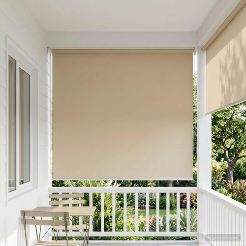 Rolo zavjesa za vanjsku uporabu s UV za&scaron;titom Bež 160 x 230 cm Cijene