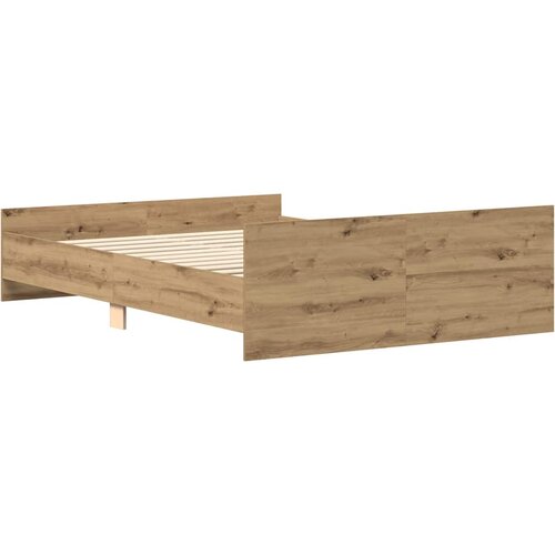 VidaXL okvir kreveta bez madraca boja hrasta artisan 150x200 cm Slike
