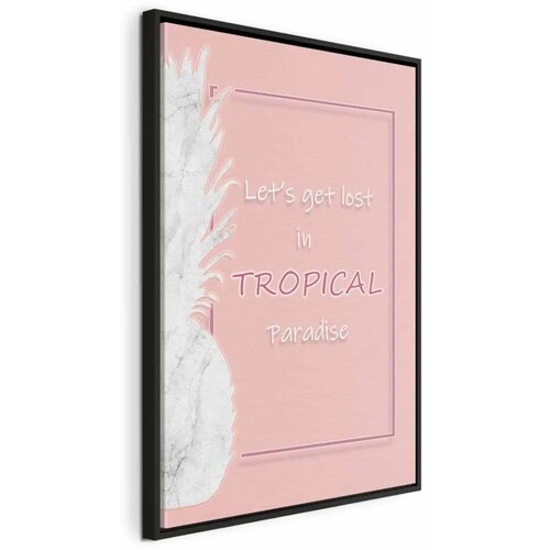  Slika - Let\'s Get Lost in Tropical Paradise (1 Part) Vertical 80x120 U crnom drvenom okviru Cene