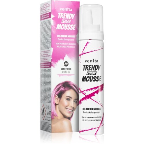 VENITA Trendy Color Mousse pjena za bojanje bez amonijaka nijansa No. 30 - Candy Pink 75 ml Cijene