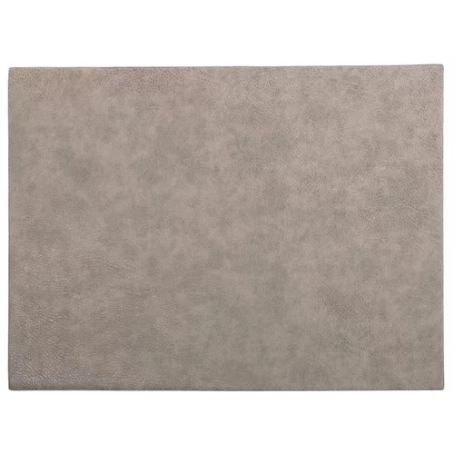 ZicZac siva prostirka s imitacijom kože Troja Rectangle, 33 x 45 cm