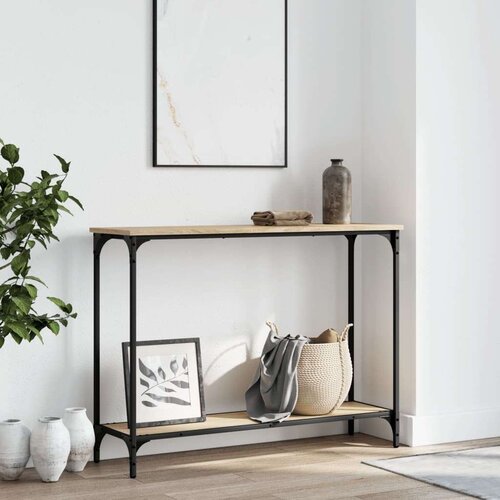  Konzolni stol boja hrasta 101x30 5x75 cm konstruirano drvo Cijene