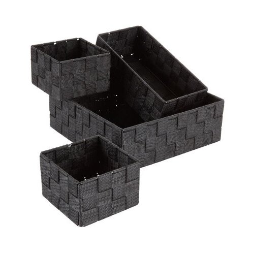  Set korpa FOLKE 4 komada, Crna Cene