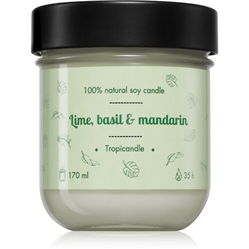Tropicandle Lime, Basil & Mandarin mirisna svijeća 170 ml Cijene