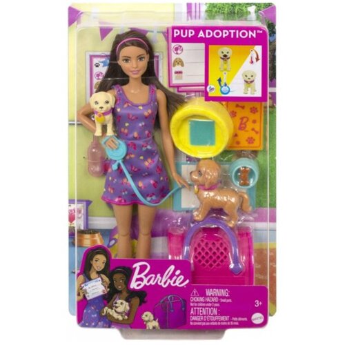Barbie Posvojitev psa, igralni komplet z dodatki - 1 k. Cene