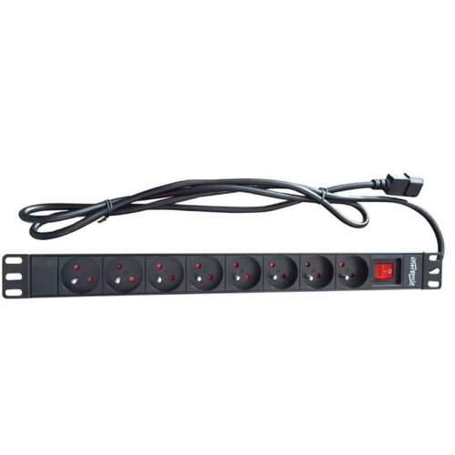  Kabl 230V razvodni PDU panel 19/1U sa 8 utičnih mesta,1.8m C14 (PDU-8SP-1U-C14) Cene